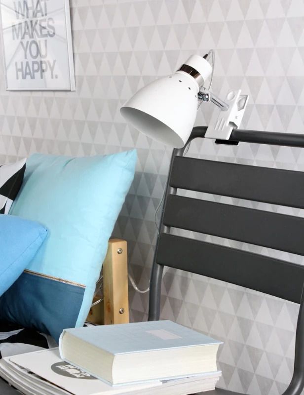 Steinhauer Spring LED Knijpspot | 1x E27 40W | Dimbaar | Staal/Wit