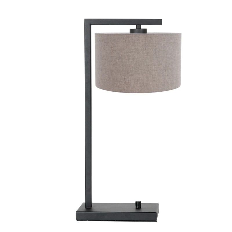 Steinhauer Stang LED Tafellamp | 1x E27 40W | Dimbaar | Grijs/Zwart