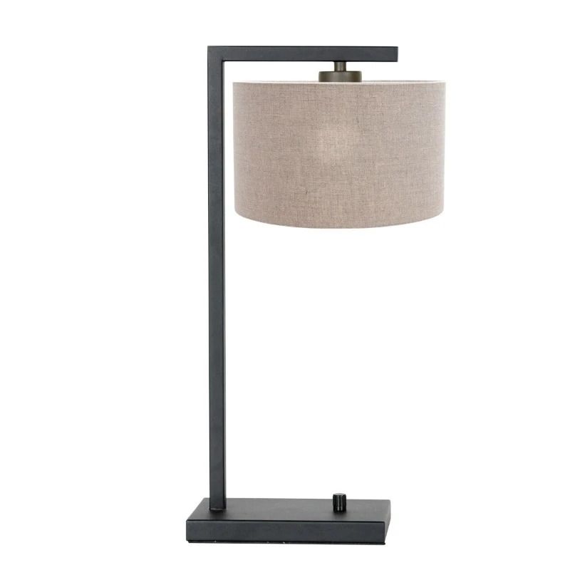 Steinhauer Stang LED Tafellamp | 1x E27 40W | Dimbaar | Grijs/Zwart