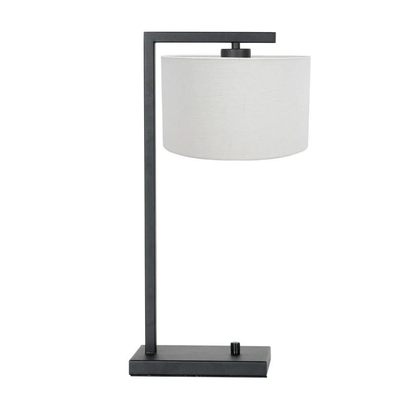 Steinhauer Stang LED Tafellamp | 1x E27 40W | Dimbaar | Wit/Zwart