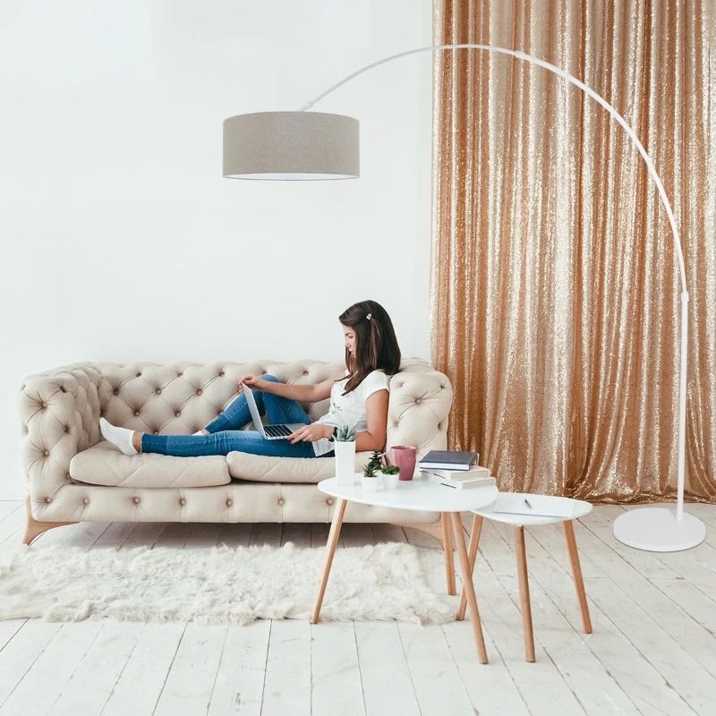 Steinhauer Sparkled Light LED Vloerlamp | 1x E27 40W | Dimbaar | Grijs/Wit