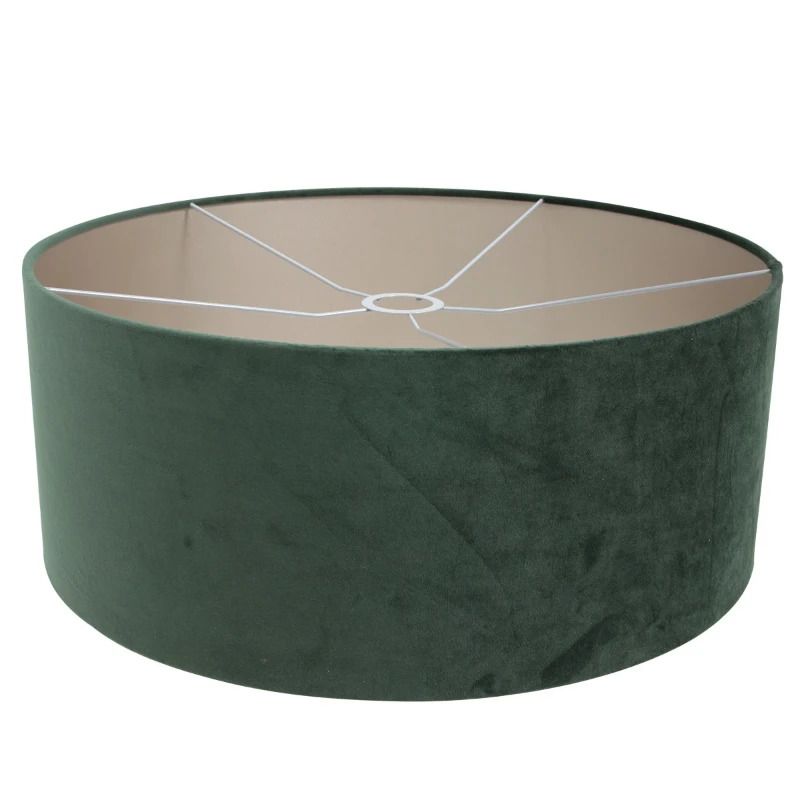 Steinhauer Lampenkap | Groen Velours Lampenkap ⌀50Cm Met E27 Support. Greenwave
