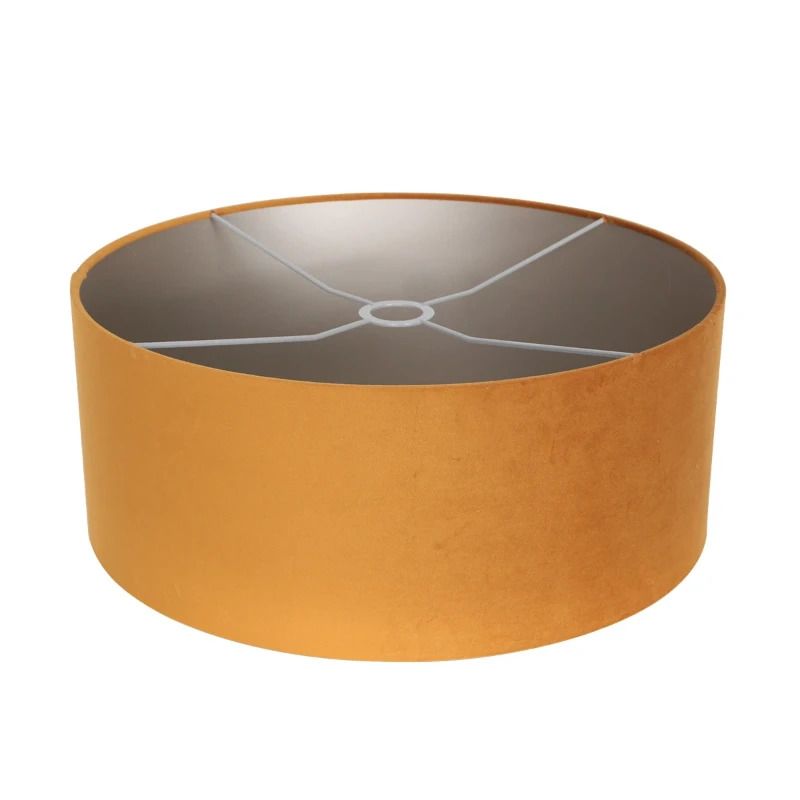 Steinhauer Lampenkap | Goud/Geel Velours Lampenkap ⌀50Cm Met E27 Support