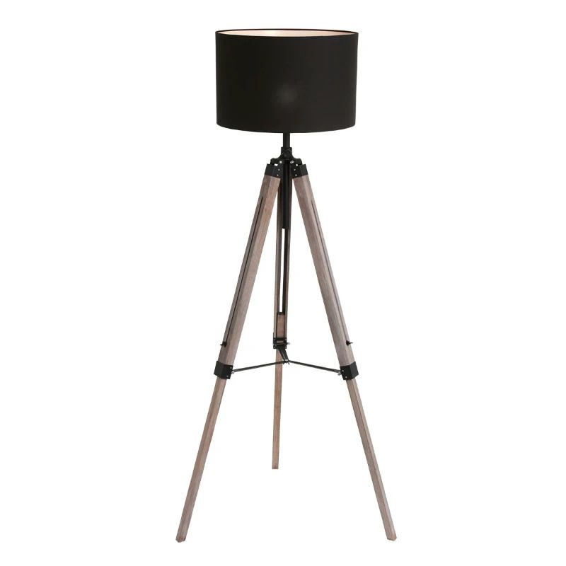 Mexlite Triek LED Vloerlamp | 1x E27 40W | Dimbaar | Zwart