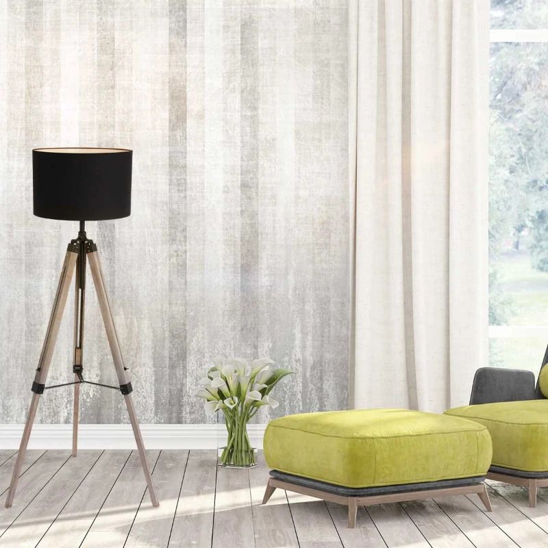 Mexlite Triek LED Vloerlamp | 1x E27 40W | Dimbaar | Zwart