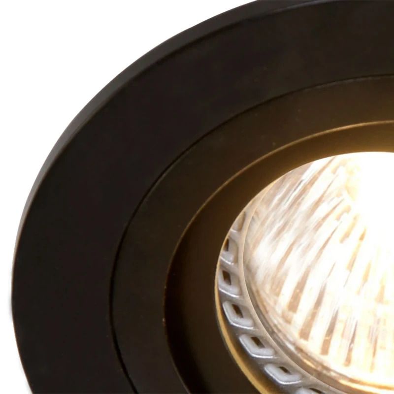 Steinhauer Pelite spot Ø10cm LED Inbouwspot | 1x GU10 10W | Dimbaar | Zwart
