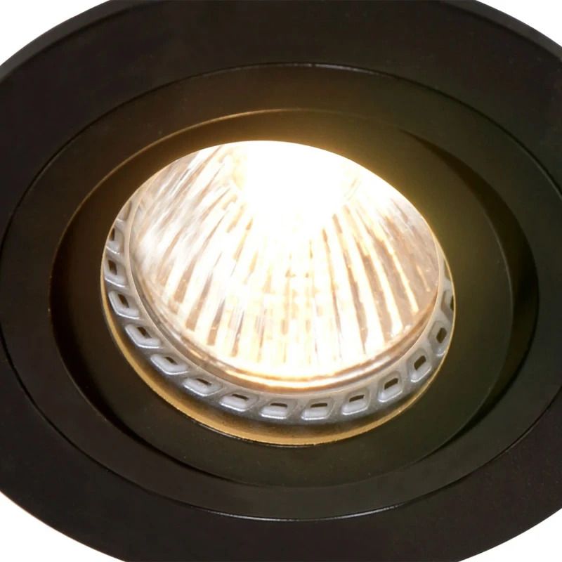 Steinhauer Pelite spot Ø10cm LED Inbouwspot | 1x GU10 10W | Dimbaar | Zwart