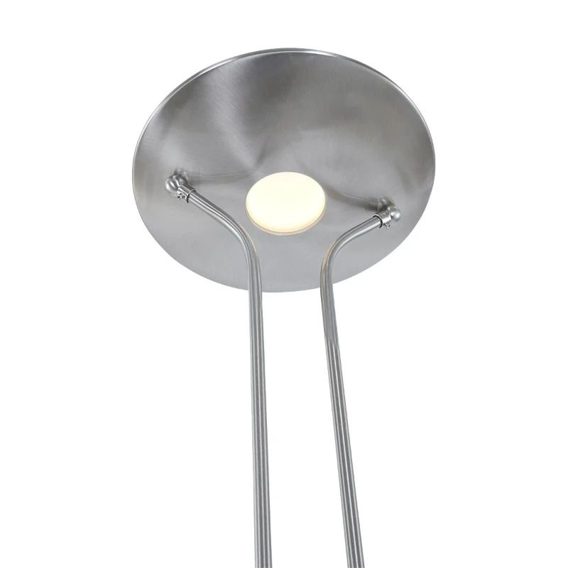 Mexlite Biron LED Vloerlamp | 23W 2700K 2000lm 827 | Dimbaar | Staal/Wit