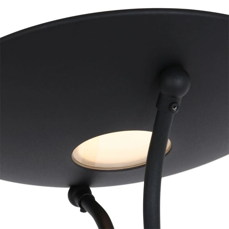 Mexlite Biron LED Vloerlamp | 23W 2700K 2000lm 827 | Dimbaar | Wit/Zwart
