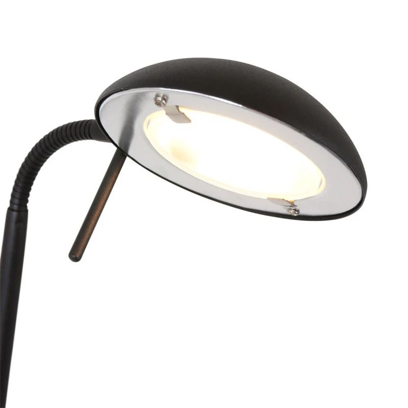 Mexlite Biron LED Vloerlamp | 8W 2700K 650lm 827 | Dimbaar | Wit/Zwart