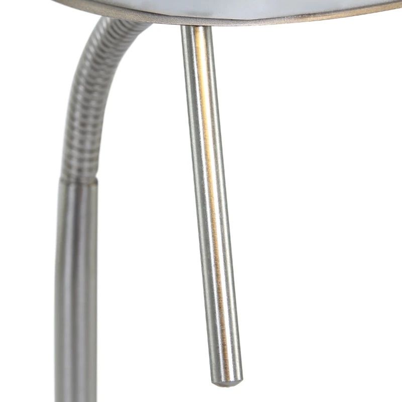 Mexlite Biron LED Tafellamp | 8W 2700K 650lm 827 | Dimbaar | Staal/Wit