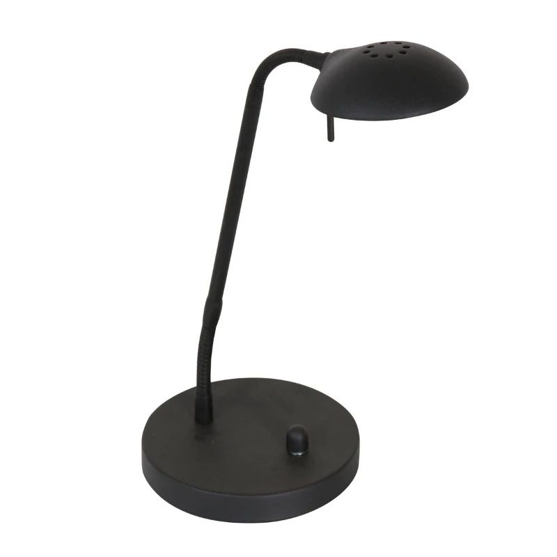 Mexlite Biron LED Tafellamp | 8W 2700K 650lm 827 | Dimbaar | Wit/Zwart