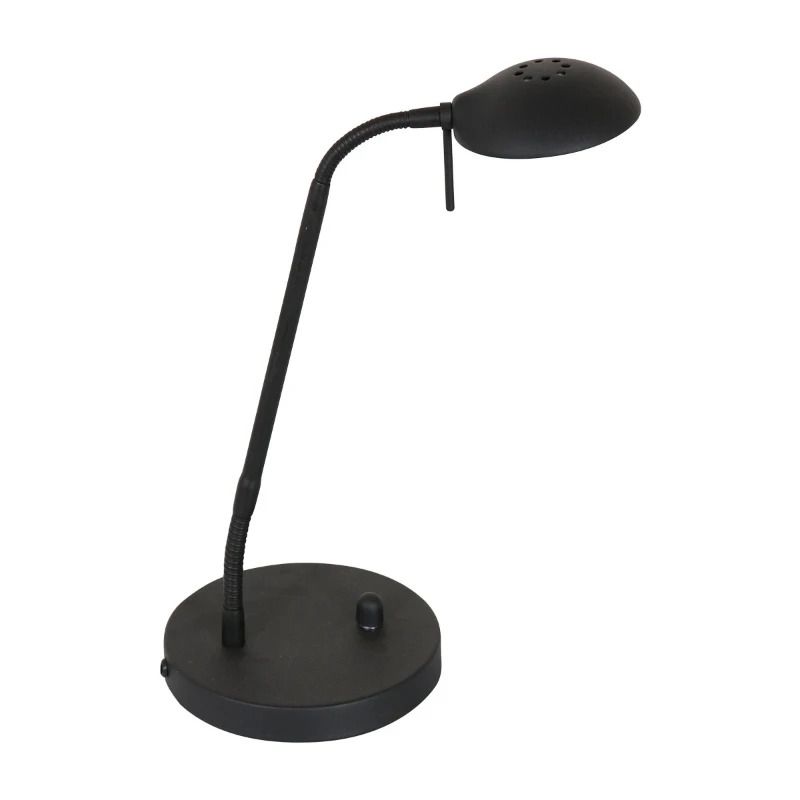 Mexlite Biron LED Tafellamp | 8W 2700K 650lm 827 | Dimbaar | Wit/Zwart