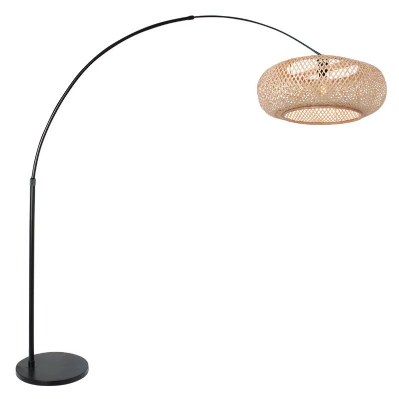 Steinhauer Sparkled Light LED Vloerlamp | 1x E27 40W | Dimbaar | Hout/Zwart