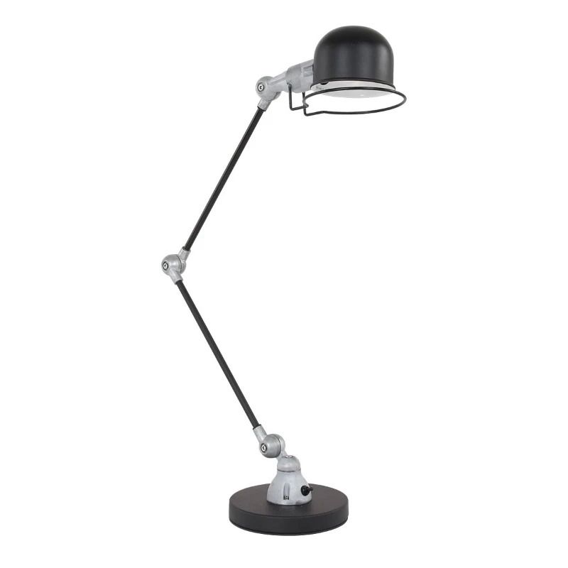 Mexlite Davin LED Tafellamp | 1x E14 40W | Dimbaar | Aluminium/Zwart