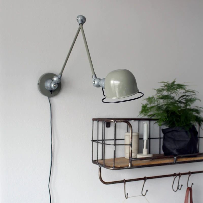 Mexlite Davin LED Wandlamp | 1x E14 40W | Dimbaar | Aluminium/Groen