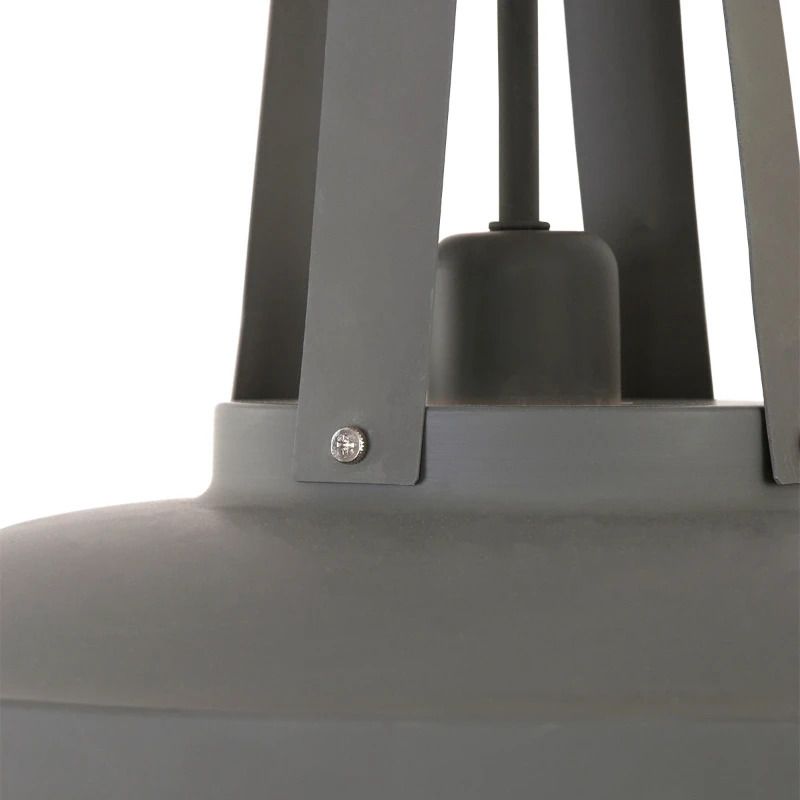 Mexlite Eden LED Hanglamp | 1x E27 40W | Dimbaar | Grijs/Wit