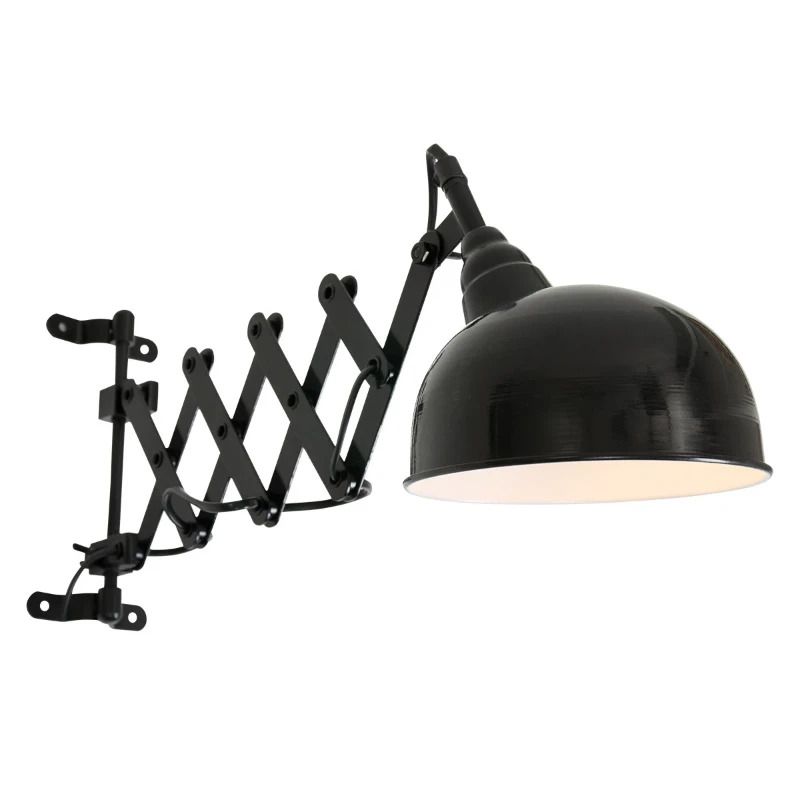Steinhauer Yorkshire LED Wandlamp | 1x E27 40W | Dimbaar | Zwart