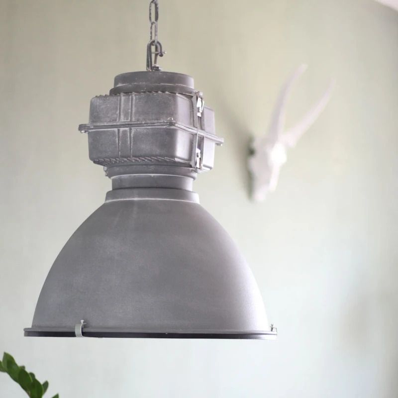 Mexlite Densi LED Hanglamp | 1x E27 40W | Dimbaar | Grijs/Wit