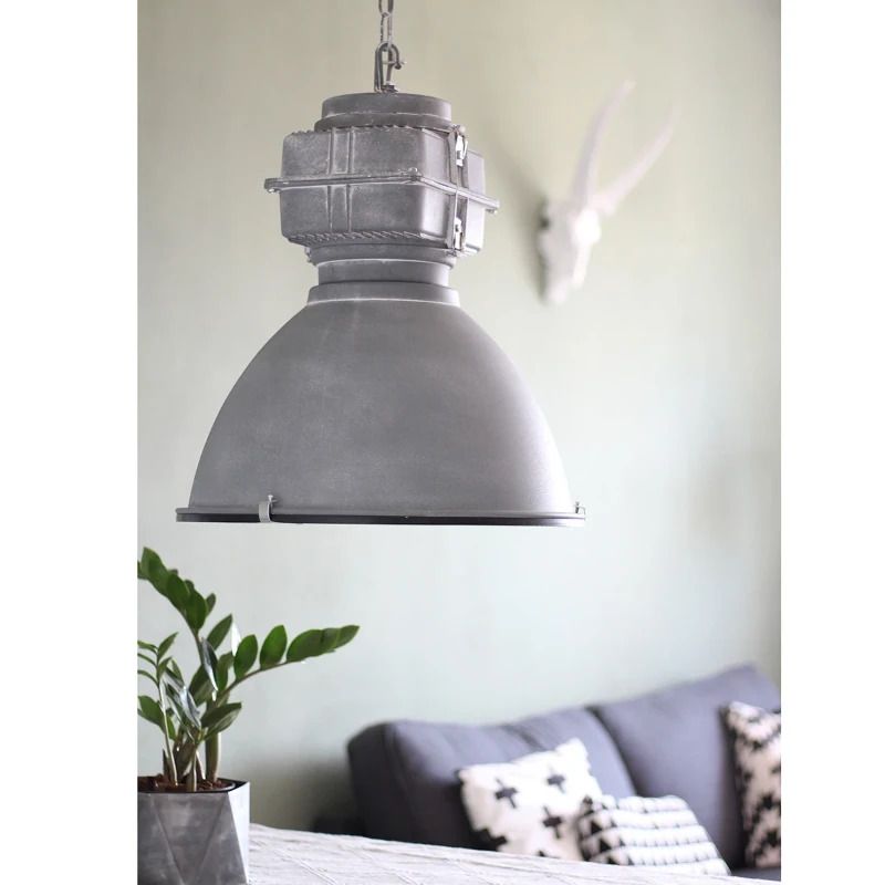Mexlite Densi LED Hanglamp | 1x E27 40W | Dimbaar | Grijs/Wit
