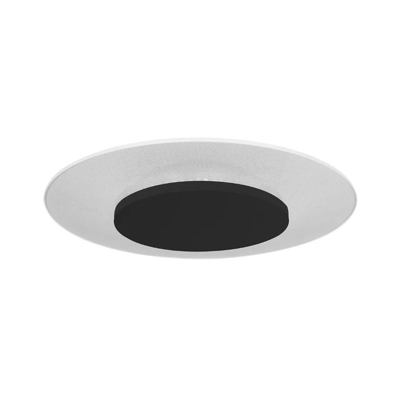 Steinhauer Lido LED Plafondlamp | 18W 2700K 1500lm 827 | Dimbaar | Wit/Zwart