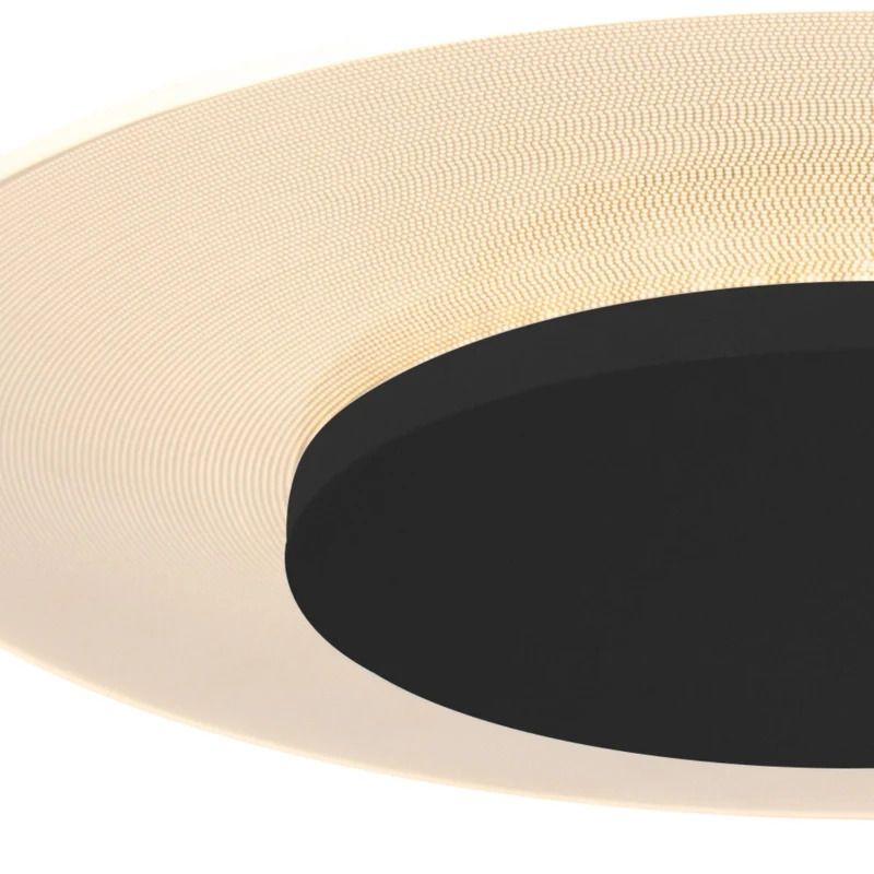 Steinhauer Lido LED Plafondlamp | 18W 2700K 1500lm 827 | Dimbaar | Wit/Zwart