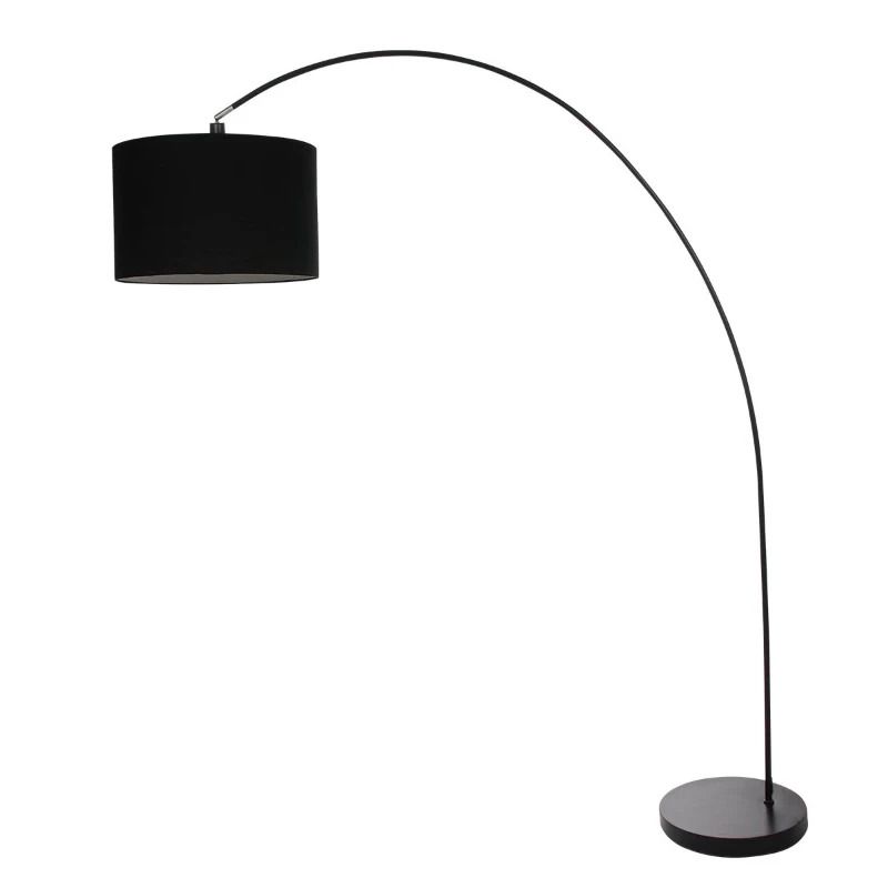Mexlite Solva LED Staande Booglamp | 1x E27 40W | Dimbaar | Zwart