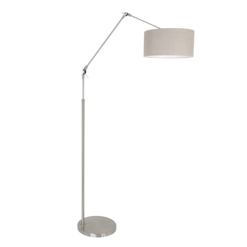 Steinhauer Prestige Chic LED Vloerlamp | 1x E27 40W | Dimbaar | Grijs/Staal