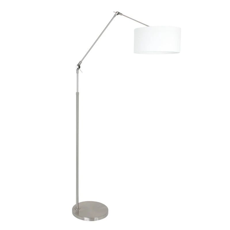 Steinhauer Prestige Chic LED Vloerlamp | 1x E27 40W | Dimbaar | Staal/Wit