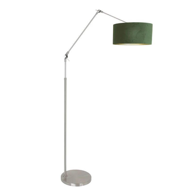 Steinhauer Prestige Chic LED Vloerlamp | 1x E27 40W | Dimbaar | Groen/Staal