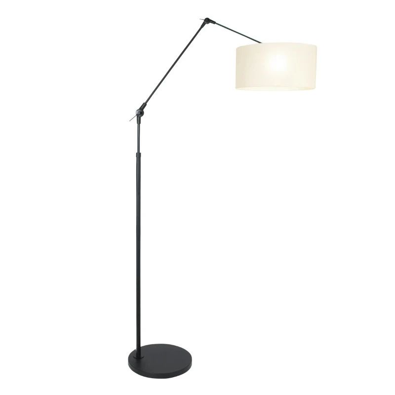 Steinhauer Prestige Chic LED Vloerlamp | 1x E27 40W | Dimbaar | Wit/Zwart