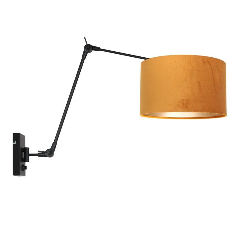 Steinhauer Prestige Chic LED Wandlamp | 1x E27 40W | Dimbaar | Goud/Zwart