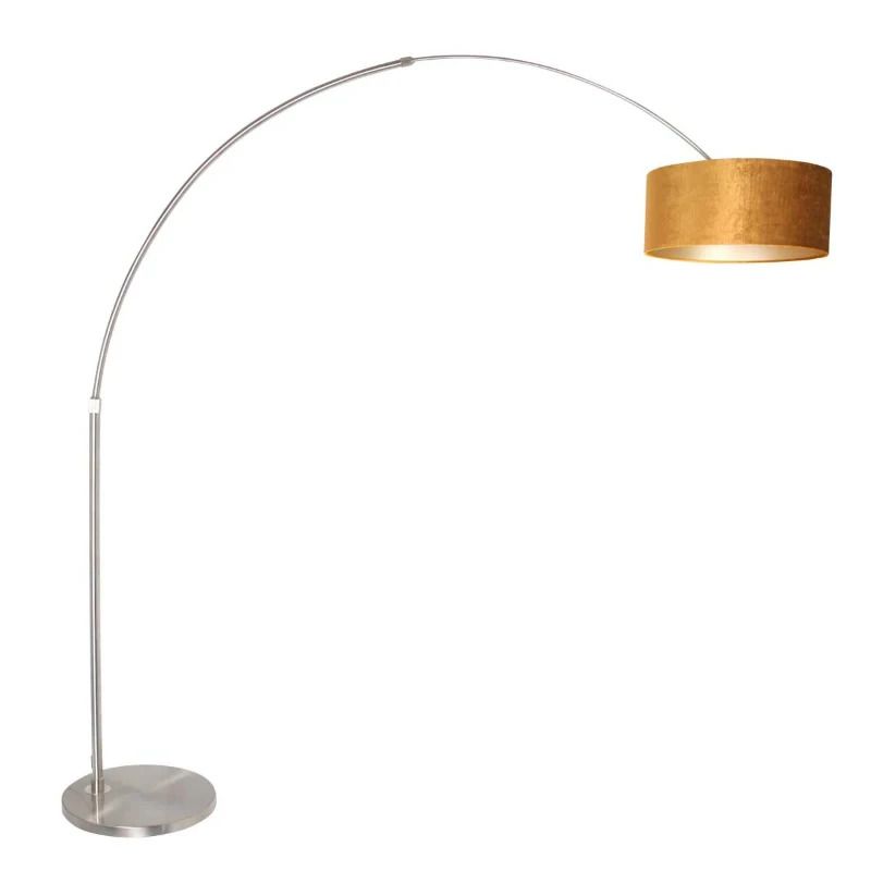 Steinhauer Sparkled Light LED Vloerlamp | 1x E27 40W | Dimbaar | Goud/Staal
