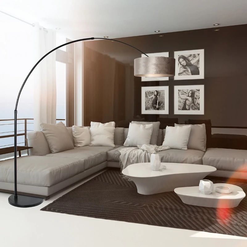 Steinhauer Sparkled Light LED Vloerlamp | 1x E27 40W | Dimbaar | Goud/Zwart