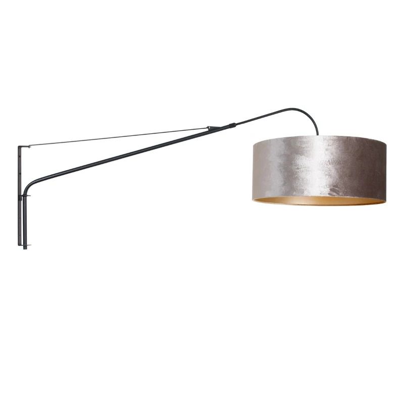 Steinhauer Elegant Classy LED Wandlamp | 1x E27 40W | Dimbaar | Zilver/Zwart