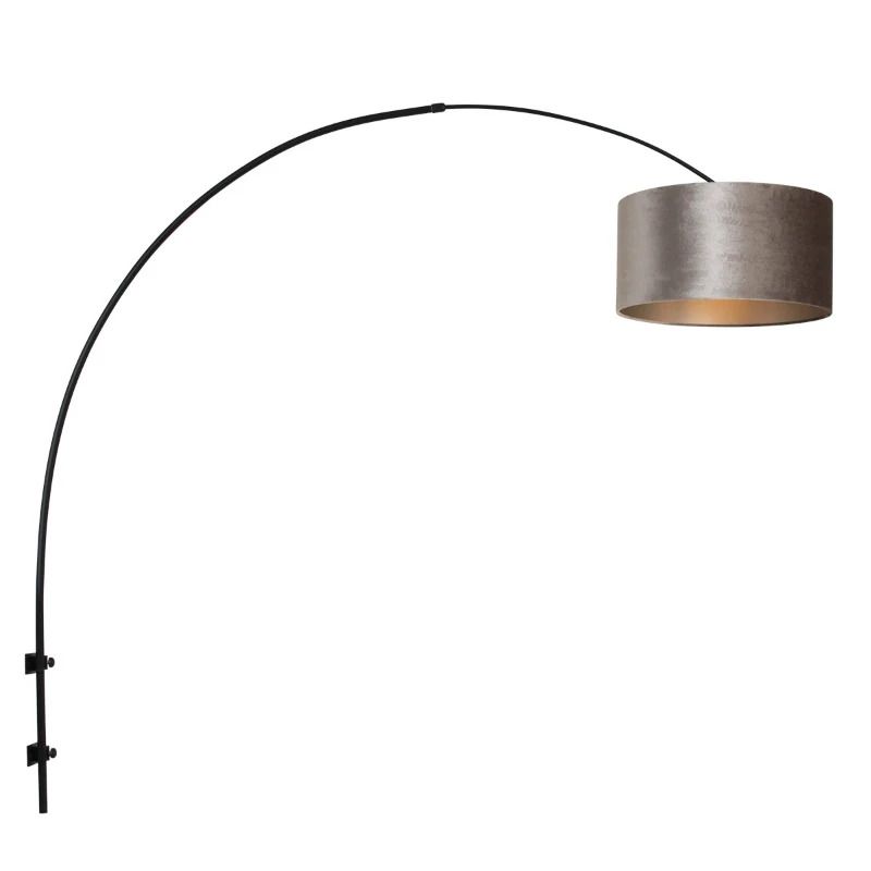 Steinhauer Sparkled Light LED Wandlamp | 1x E27 40W | Dimbaar | Zilver/Zwart