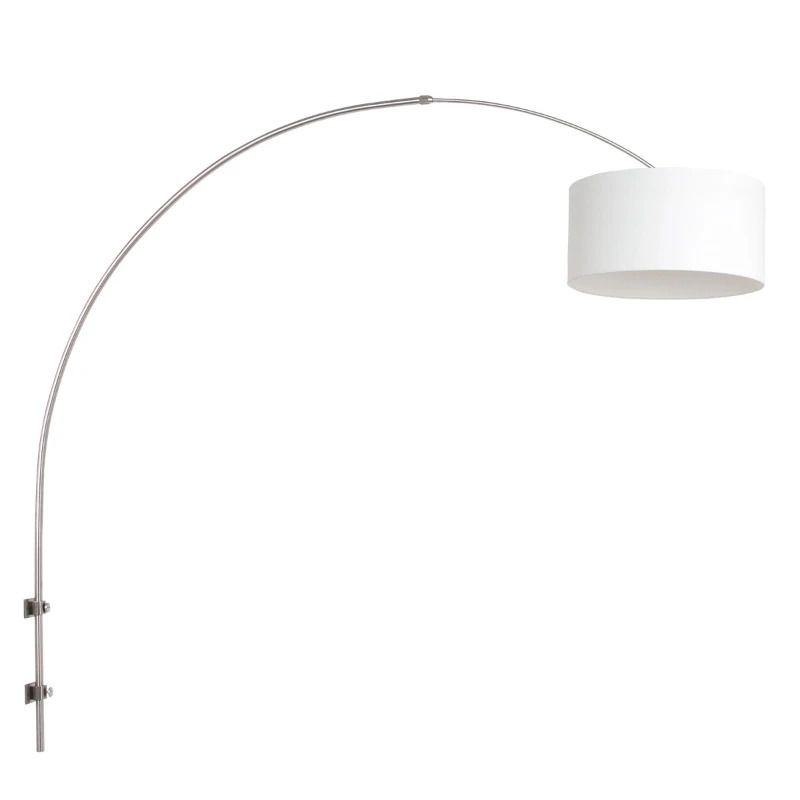 Steinhauer Sparkled Light LED Wandlamp | 1x E27 40W | Dimbaar | Staal/Wit