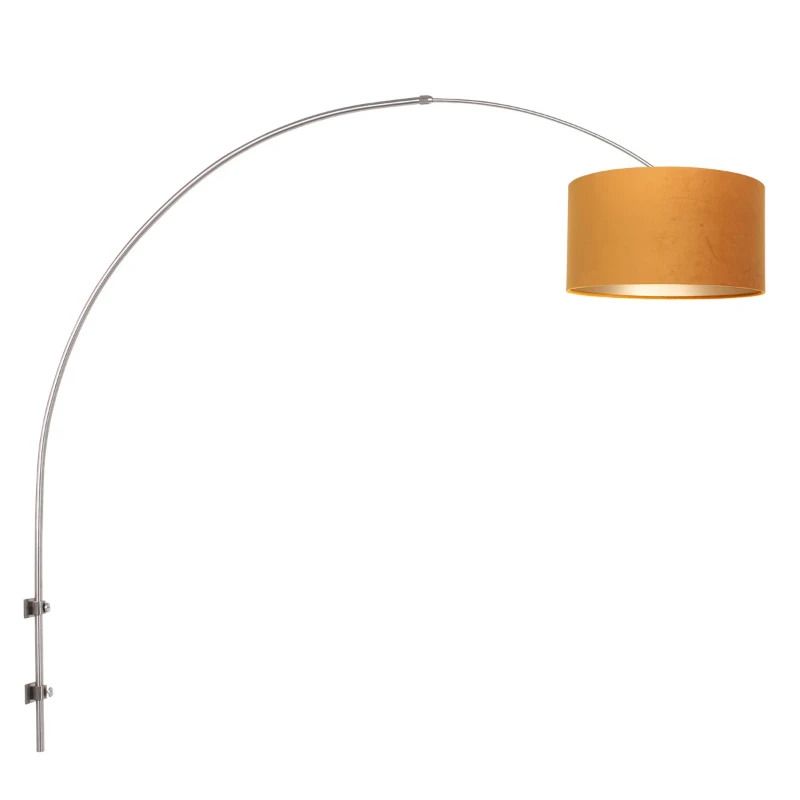Steinhauer Sparkled Light LED Wandlamp | 1x E27 40W | Dimbaar | Goud/Staal