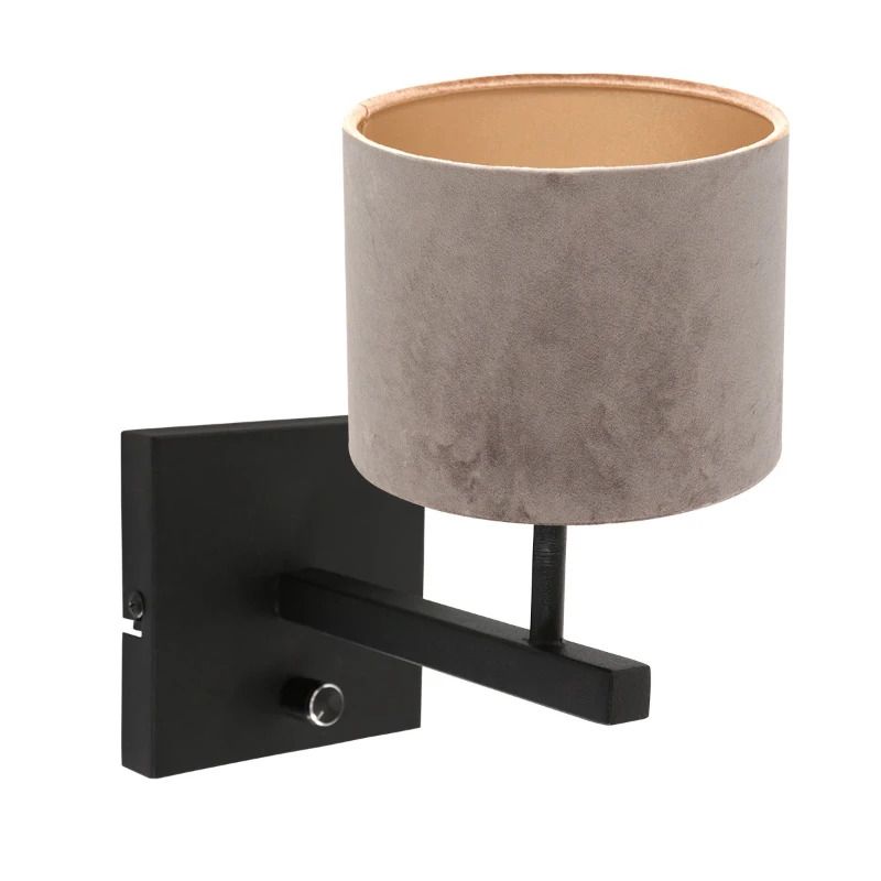 Steinhauer Stang LED Wandlamp | 1x E27 40W | Dimbaar | Zilver/Zwart