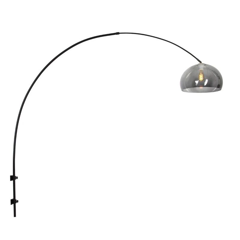 Steinhauer Sparkled Light LED Wandlamp | 1x E27 40W | Dimbaar | Smoke glas