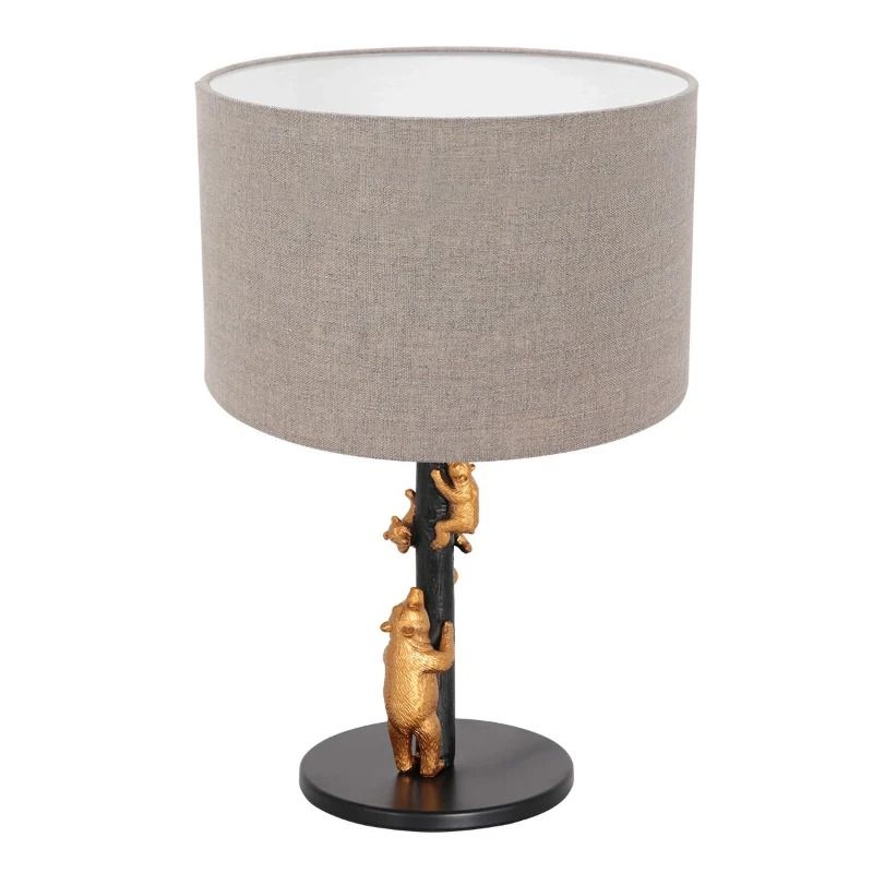 Anne Light Animaux LED Tafellamp | 1x E27 40W | Dimbaar | Grijs/Zwart