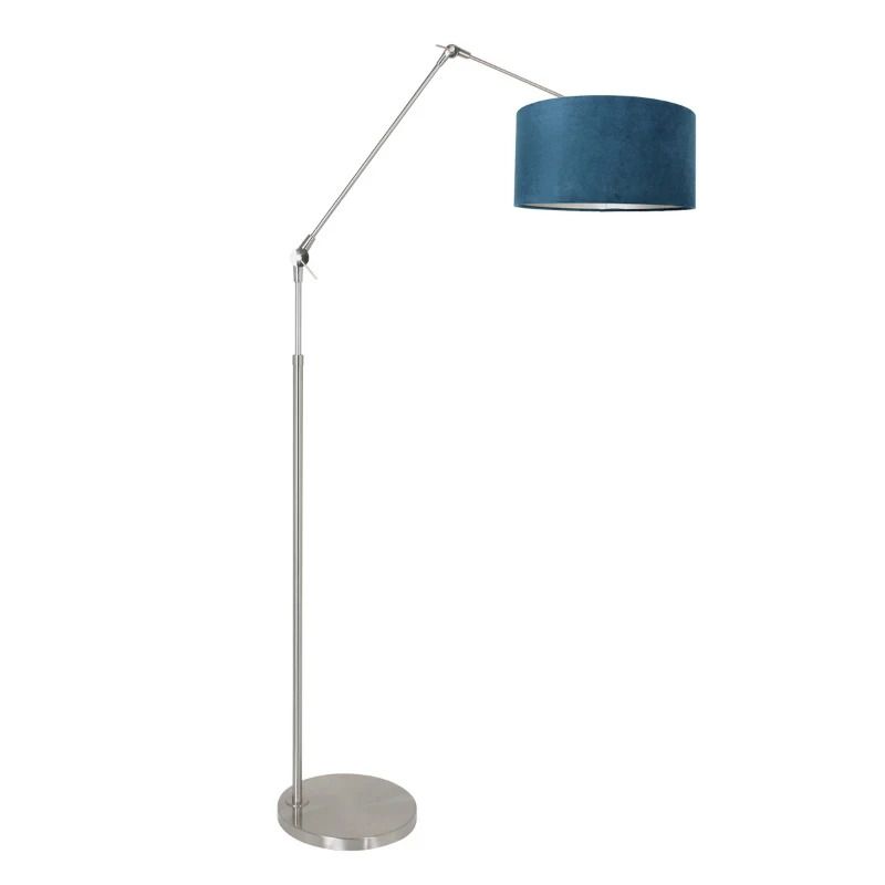 Steinhauer Prestige Chic LED Vloerlamp | 1x E27 40W | Dimbaar | Blauw/Staal