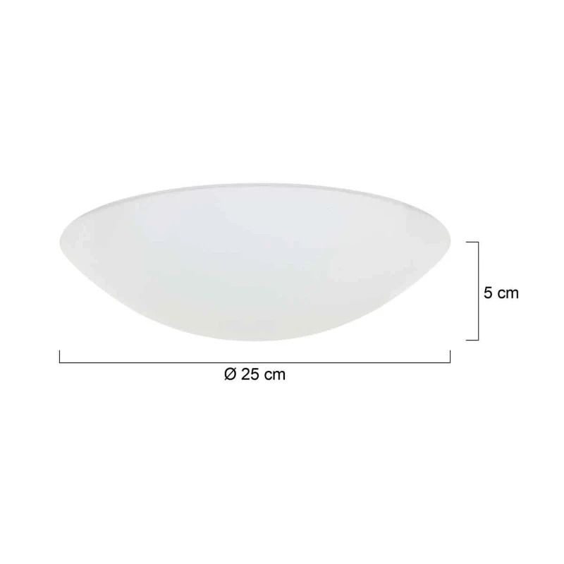 Steinhauer Onderdeel | Melkwit Glas Voor Plaf. 2785 Ø25 Cm
