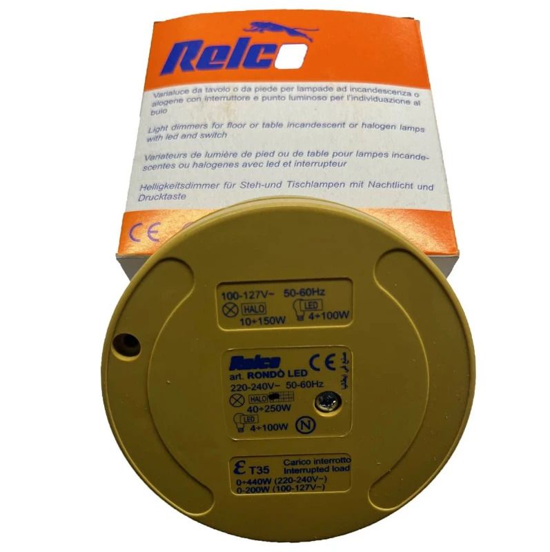 Steinhauer Onderdeel | Brons Kleurige Rondo Vloerdimmer Relco Led, Halogeen- En Gloeilampen