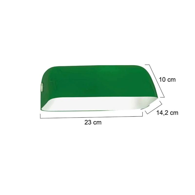 Steinhauer Onderdeel | Glas – Groen Glas Voor Bankierslamp 23 × 14,5 Cm