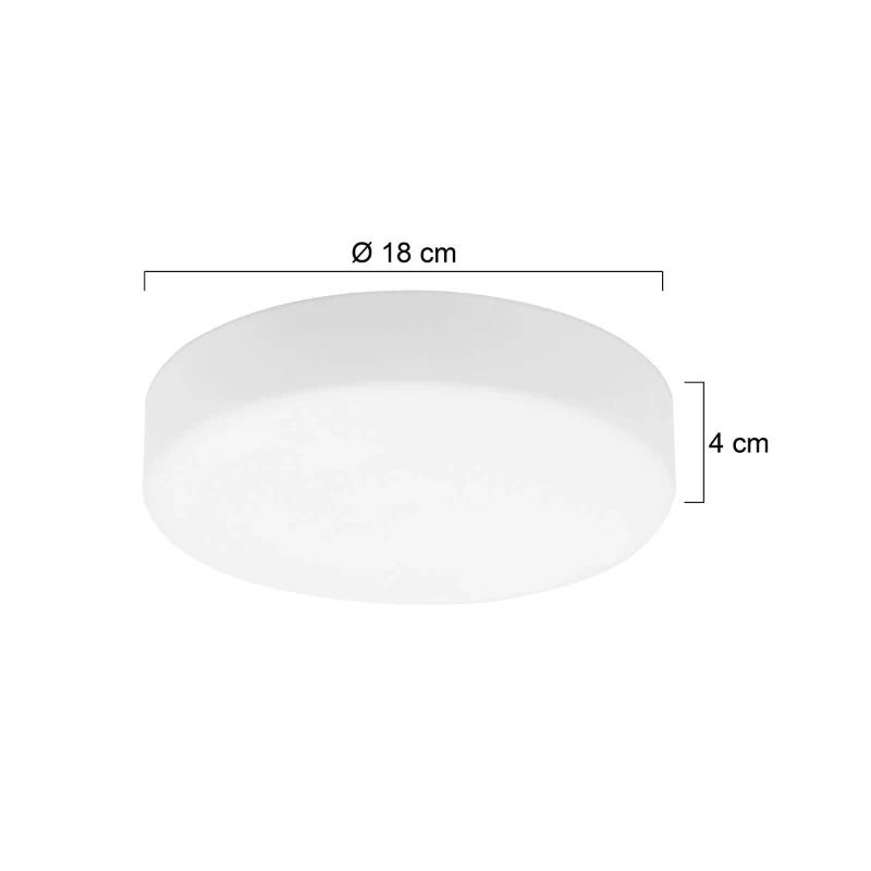 Steinhauer Onderdeel | 1362 Glas Rond Witmat 18Cm (Nieuw