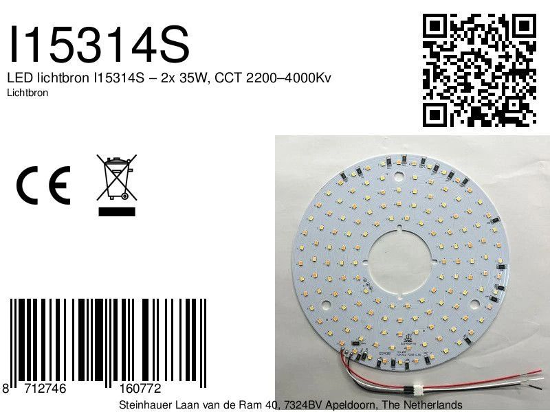 Steinhauer LED Lichtbron Onderdeel | 2x 35W 2200K/4000K
