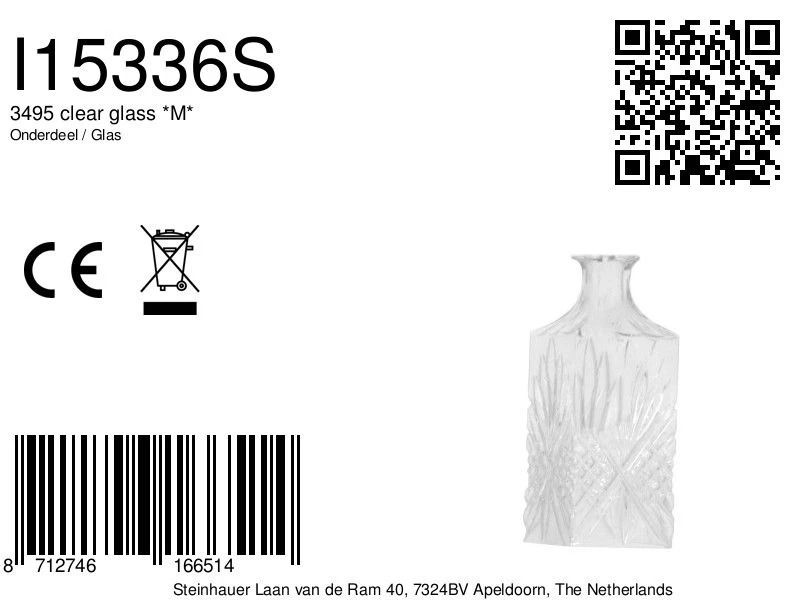 Steinhauer Onderdeel | 3495 Clear Glass *M