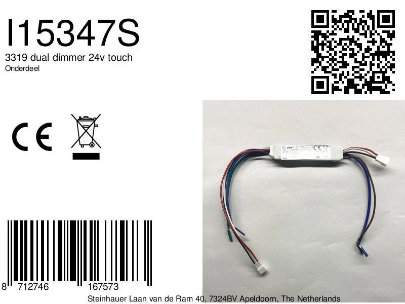 Steinhauer Onderdeel | 3319 Dual Dimmer 24V Touch