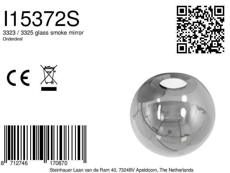 Steinhauer Onderdeel | 3323 / 3325 Glass Smoke Mirror
